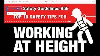 #WORK AT HEIGHT TRAINING || 10 TIPS FOR SAFE WORK AT HEIGHT || WORK AT HEIGHT HAZARDS & CONTROL