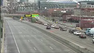 LIVE: SR 99 Tunnel closed through downtown Seattle