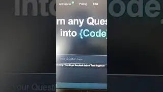 Convert your Question into Code  🔥🤯