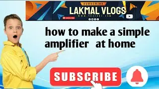how to make a simple amplifier   at home...🏠️