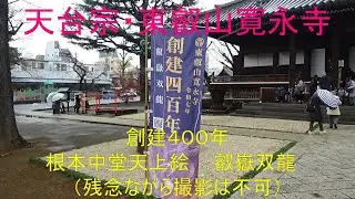 東叡山寛永寺の根本中堂は、幕末の戊辰戦争（上野戦争）で焼失するまでは、上野公園内・東京国立博物館前の噴水広場の位置に建立されていた。間口２５間・二層式・左右に回廊を備える大伽藍であった。