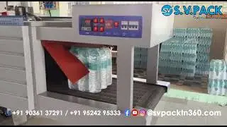 Web sealer with shrink tunnel | water Bottle shrink wrap machine | Water Bottle Case Packing Machine