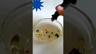 Fun with colours using oil and water