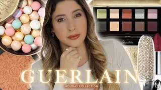 КОЛЛЕКЦИЯ GUERLAIN GOLDEN BEE HOLIDAY 2020 Обзор свотчей Образ с использованием палетки теней для век Meteorites