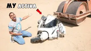 Driving Road Roller On Bike - बाइक की चटनी बन गई बाप रे बाप ?
