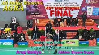 Abhinn Shyam Gupta (UP) [1] Vs Arup Baidya (WB)💥FINAL💥MS 45+ All India Masters AGRA Jan 2026