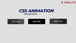 Animated BUTTON With HOVER Using HTML And CSS!!