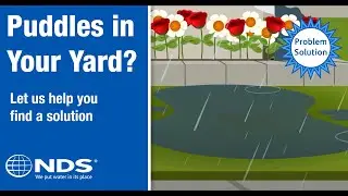 Как предотвратить застой воды во дворе | Системы дренажа NDS