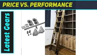 Rolling Library Ladder: Reach New Heights with Style!