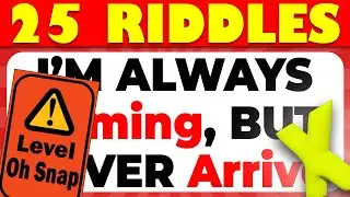🤯 25 Riddle Quiz Challenge – Level Oh Snap!!! 🧩✨ Can You Solve Them?