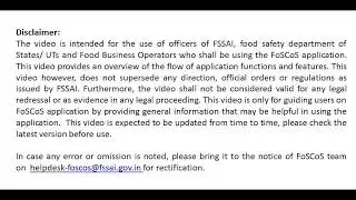 How to apply for Manufacturing License - Dairy Units, in FoSCoS | FSSAI