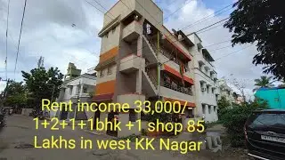 2000 sq ft build 1+2+1+1bhk+1 shop 85Lakhs in west KK Nagar