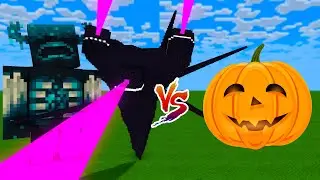 Wither Storm And Warden Vs Pumpkin Mod