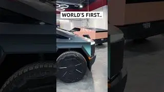 We Did This To A CyberTruck..😳 #custom #transformation #tesla #cybertruck #carwrap #vinyl #shorts
