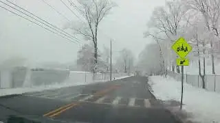 Cruising on Garden State's road - Snowy West Orange - Livingston