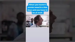 When you haven&rsquo;t smoke in a few days and you&rsquo;re stuck at work #sober #fyp #funnymemes #memesshorts