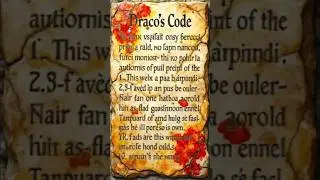 He Wrote Laws in Blood &mdash; The Brutal Code of Draco #historyshorts #history #historycomesalive