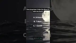 Moon's Orbit Duration | #shorts #scifactcentral #science