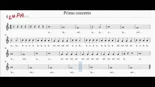 Primo concerto - Flauto dolce - Note - Spartito - Instrumental -  Musica - Karaoke