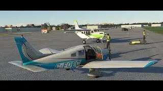 Flight over Ukraine with updated Just Flight PA-28-161 Warrior v0.3.2