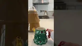 Giant Christmas Iced Coffee🎄 #christmas #coffee #asmr #restock #satisfying #viral #shorts #fyp #yum