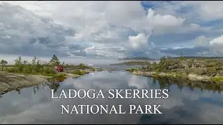 Island walking and boat trip 4K Vyatikkya Ladoga Skerries National Park Karelia Tour Part 1