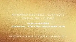 Sonate Nr. 1 f&uuml;r Fl&ouml;te und Klavier - Harald Genzmer