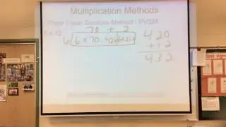 Place value sections method and expanded notation method for multiplication