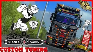 SCANIA V8 CUSTOM TUNING EURO TRUCK SIMULATOR  1.38x #Scania #Custom #Tuning
