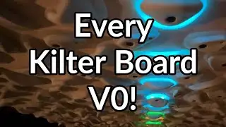 Каждая установленная доска Kilter V0 *** (макет стены дома 7x10)