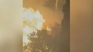 Seven firefighters injured in explosion sparked by trash fire in New York