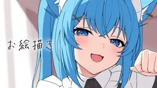 【お絵描き】 せせせ線画 【西之エリ/バ美肉】