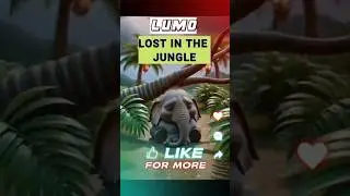 A Little Elephant Lost in the Jungle #elephant #shortsfeed #shortsfeed #youtubeshorts #viral #cute