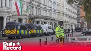 Iranian embassy protest leaves four police officers injured as 14 arrests made