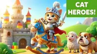 Adorable Cat Heroes | Interactive Song Kids Can't Resist