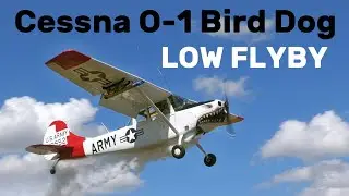 Cessna O-1 Bird Dog | LOW FLYBY and WALK AROUND | 4K | Czech Heaven 2024