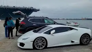 Rare Sight Of three Supercarriers Docked at Naval Air Station North Island in San Diego