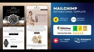 Mailchimp editable email template for ecommerce #mailchimp  #emailtemplates #emailtutorial