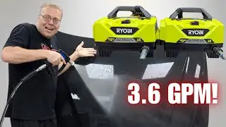 BEST CHEAP High Flow Wash Setup | 3.6 GPM? | Dual Ryobi Automotive Pressure Washers