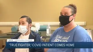 'True fighter': COVID patient comes home