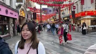 A summer evening walk in London, England