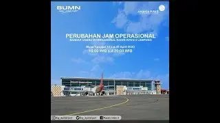 12 april 2020 bandara radin inten 2 lampung #corona #perubahanjadwal