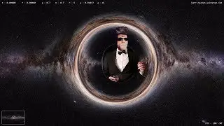 Kerr Newman Black Hole Raytracing (Milky Way, Full HD)