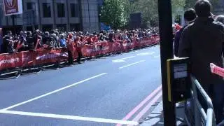 Virgin London Marathon 2012 - 24mile - Jelena Prokopcuka, Claire Hallissey, Freya Murray