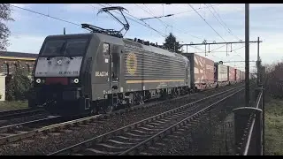189 110 SBB Cargo International with Container/ Intermodal Train at Blerick 🇳🇱 November 13-2025👍👍👍👍🚂