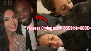 VANESSA BRYANT CRYING ON BED MISSES HER KOBE BRYANT WHILE THEIR DOG CRUCIO COMFORTING HER