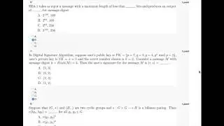 NPTEL Cryptography and Network Security week 9 Assignment solution