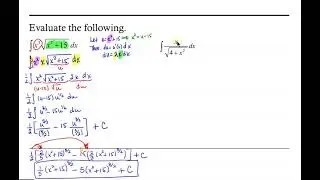 Integration by Substitution: Indefinite Integral with Square Roots