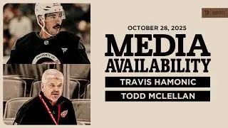 Travis Hamonic & Todd McLellan Morning Skate Media | Oct. 28, 2025