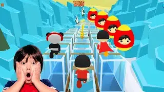 Tag with Ryan - Red Titan vs Combo Panda vs Red TShirt Ryan ! 